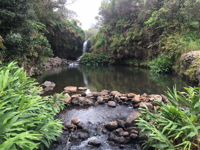 Private waterfall in Hawaii