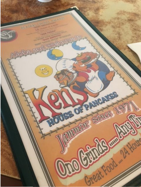 Picture of Ken's menu, Hilo, Hawaii