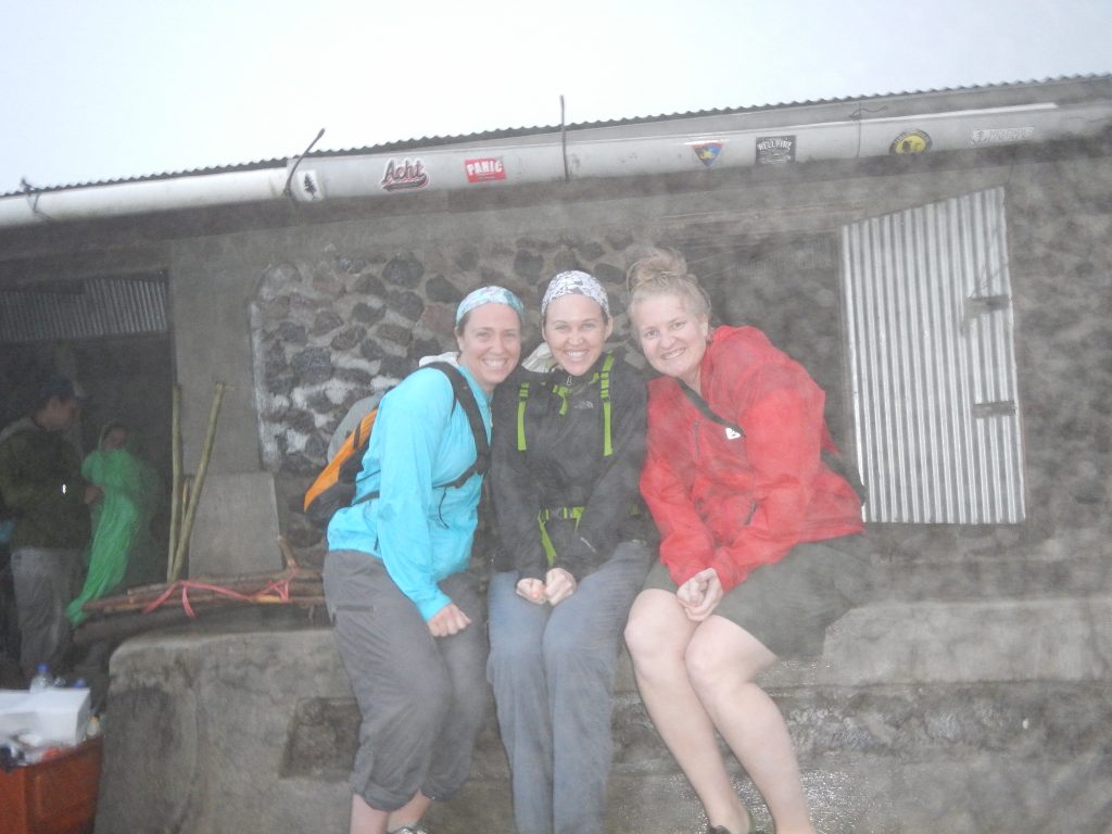 The shack on top of a volcano in Bali