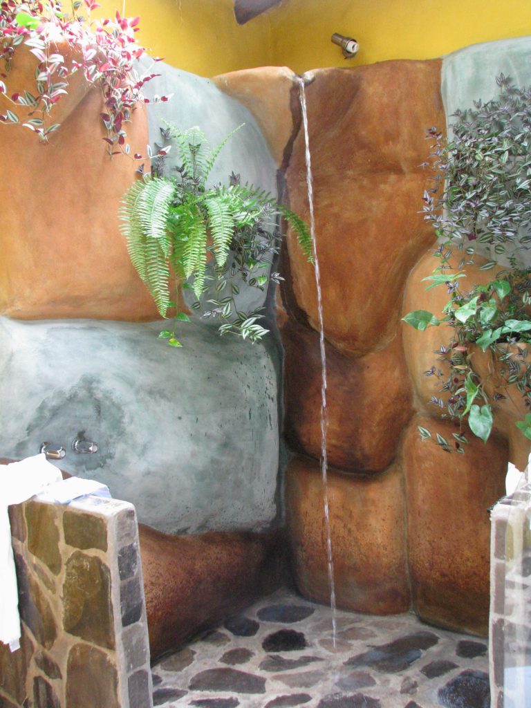 Jungle themed shower in Costa Rica