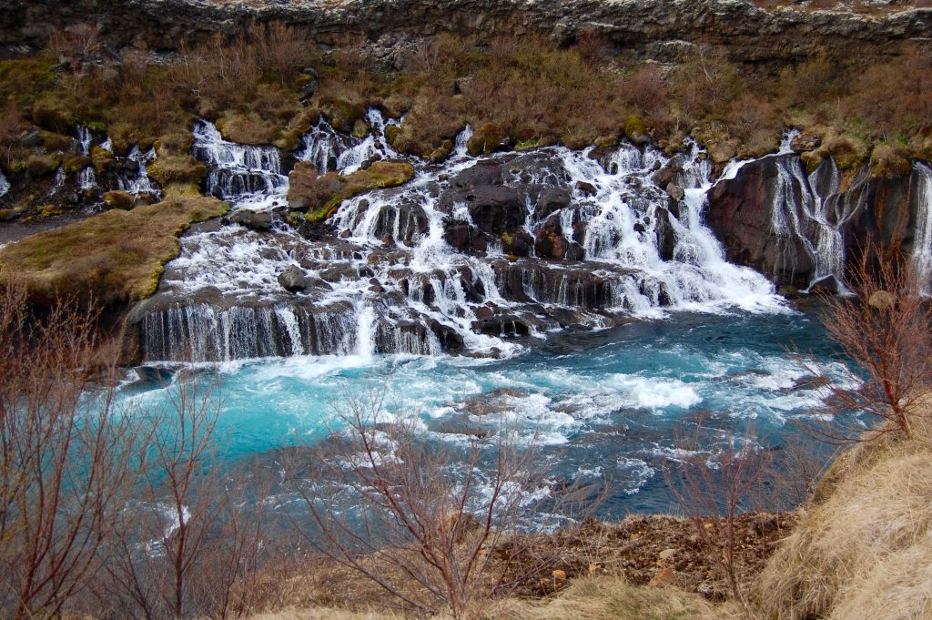 Hraunfoss waterfall Iceland