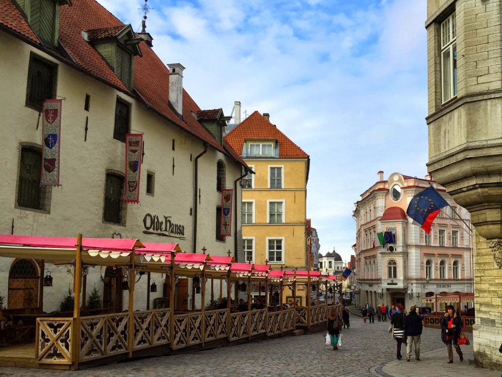 Old town Tallinn Estonia cobblestone streets airbnb
