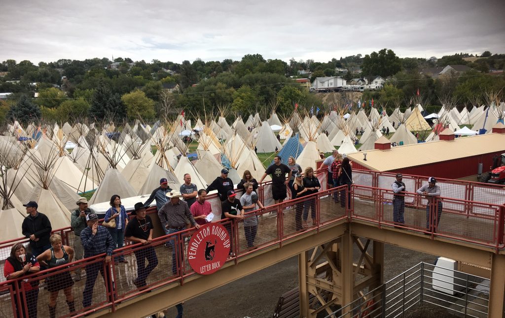 Pendleton Round-Up Tribal Village teepee tipi
