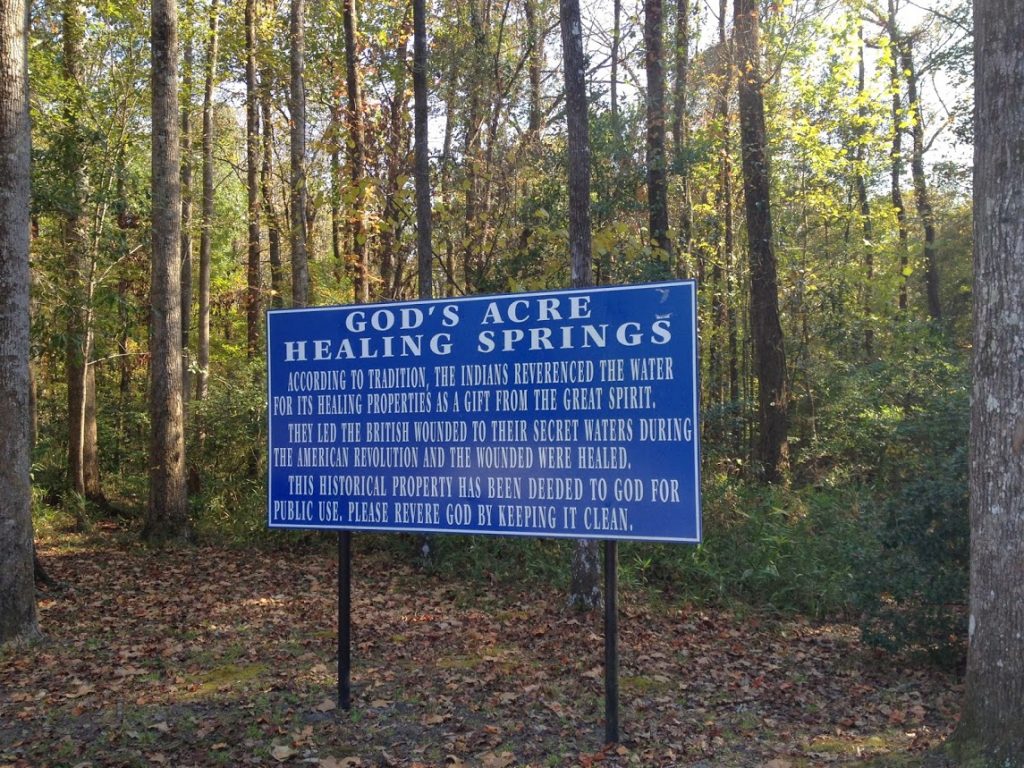 God's Acre Healing Springs South Carolina road trip through the south
