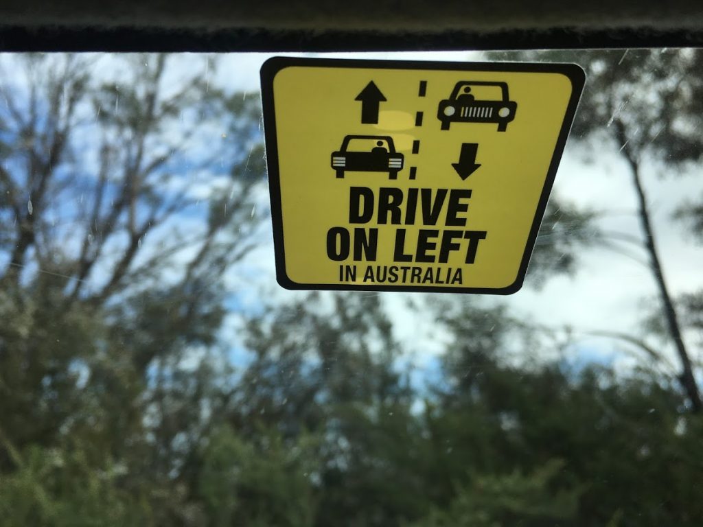 drive on left Australia travel tips vacation
