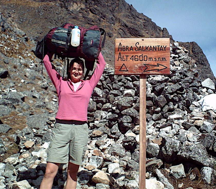 salkantay trail in Peru backpack travel vacation hiking