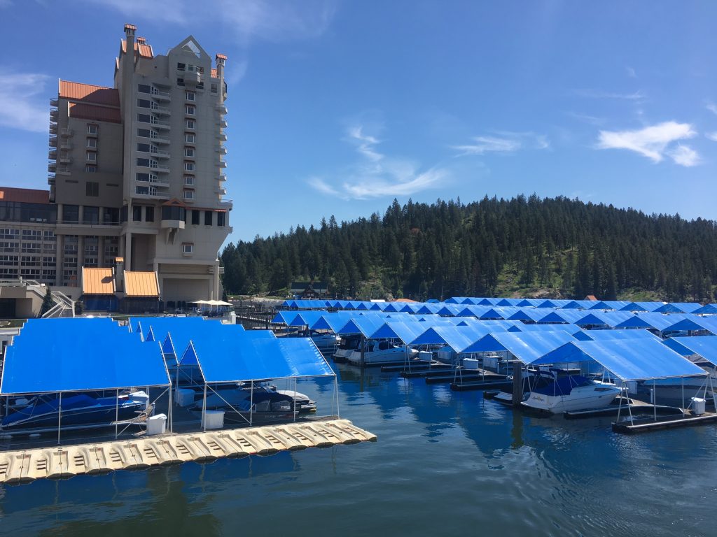 Killing time at Coeur d'Alene Resort in northern Idaho on a sunny day
