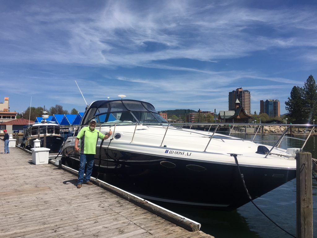 travel with parents, Coeur d'Alene, Idaho, dad, boat