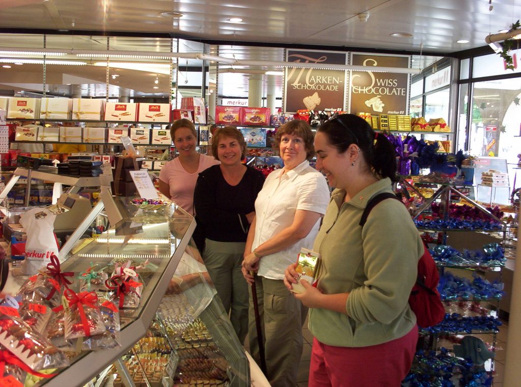 Chocolate shop in Switzerland