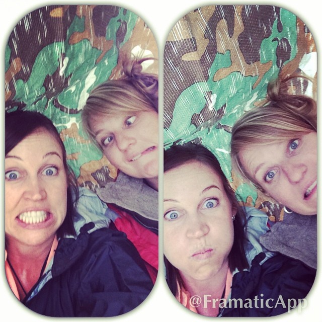 Having fun during a rain storm