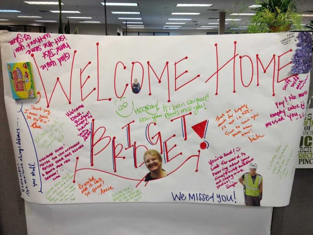 Welcome home work poster, work-life balance, work friends