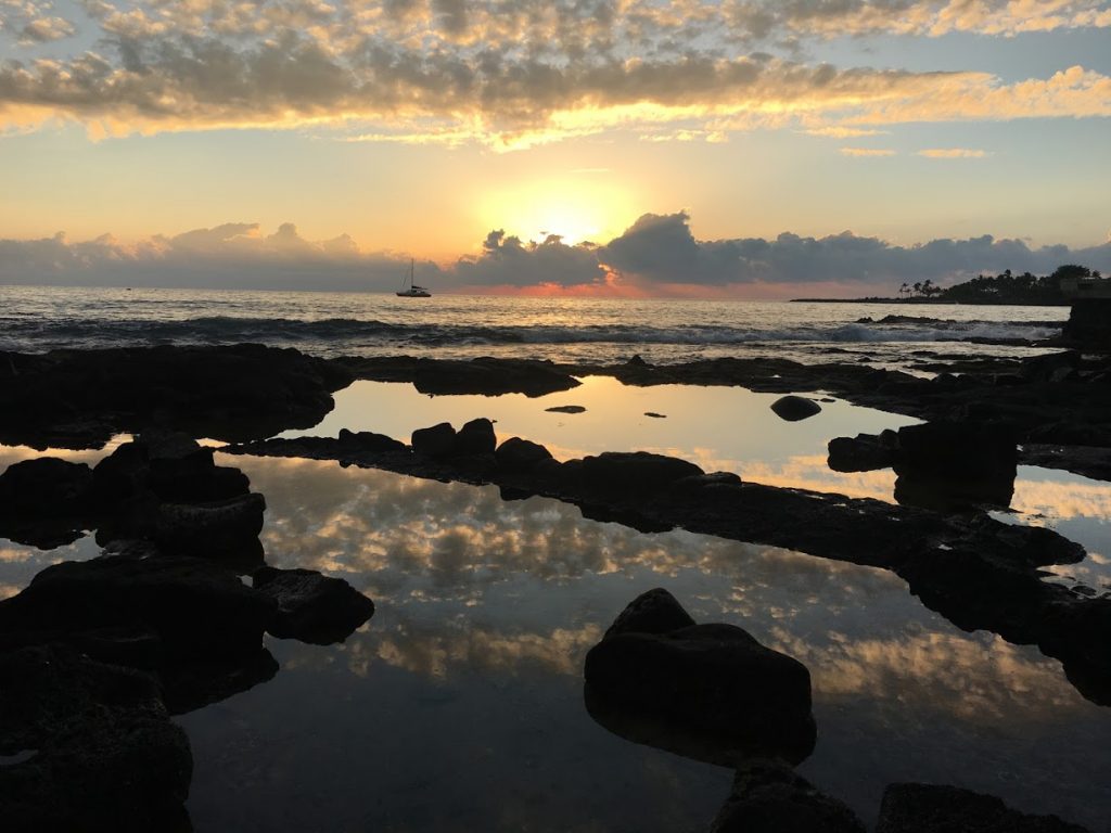 Sunset on the Big Island, Hawaii work-life balance vacation travel