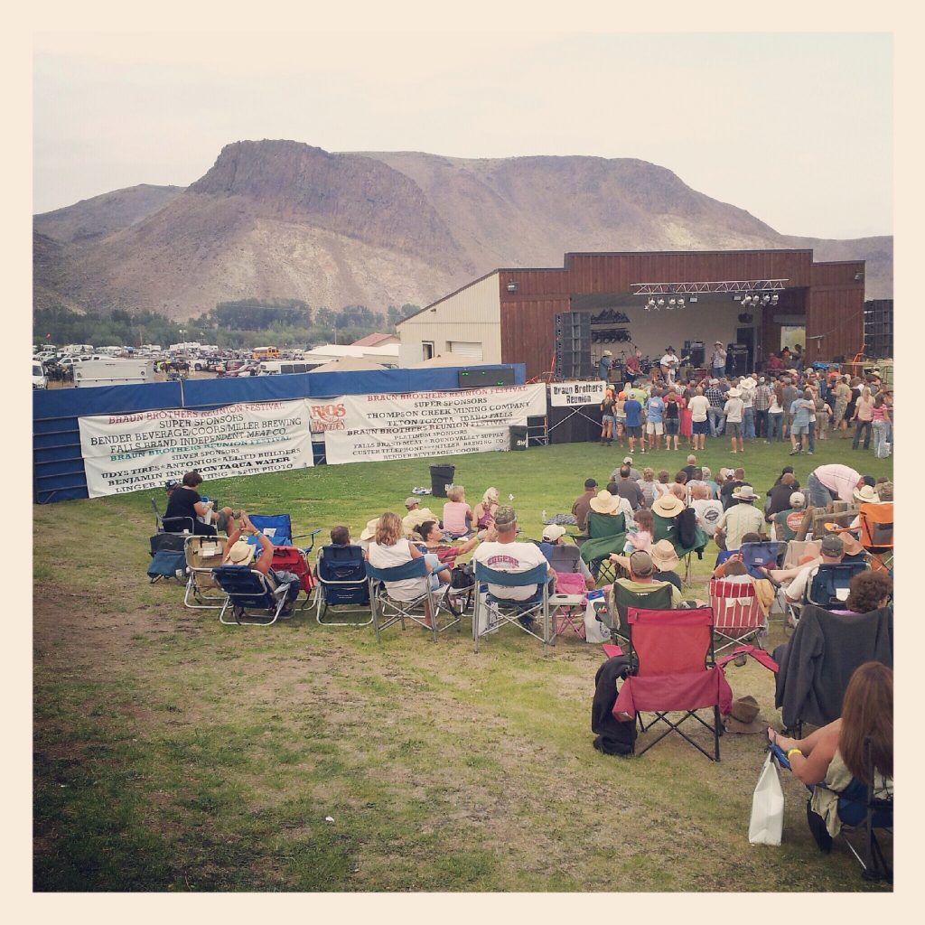 Braun Brothers Reunion in Challis, Idaho summer music festival preparation