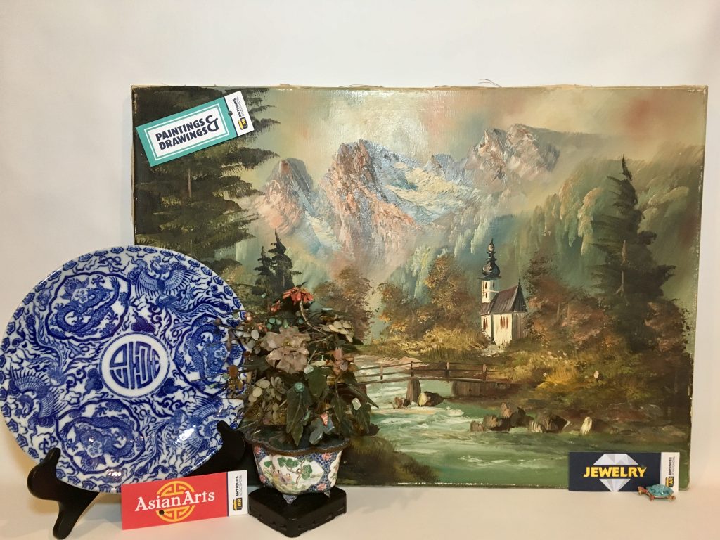 Our items to be appraised at the Antiques Roadshow