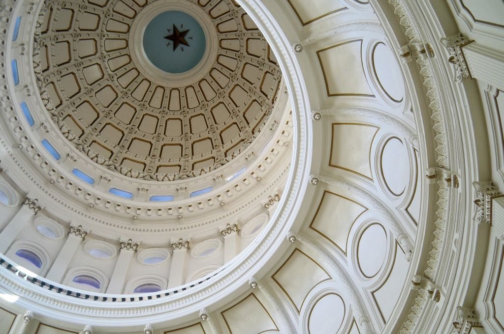 Capital dome in Austin, Texas, packing for business travel