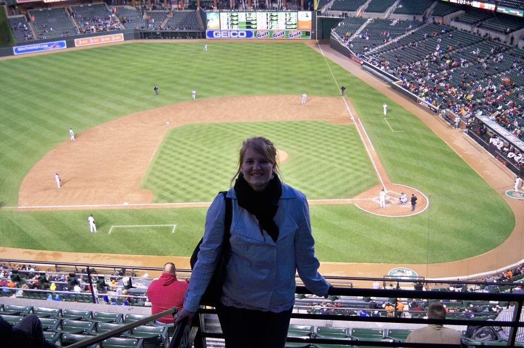 Oriels game in Baltimore, Maryland, packing for business travel, baseball, work trip