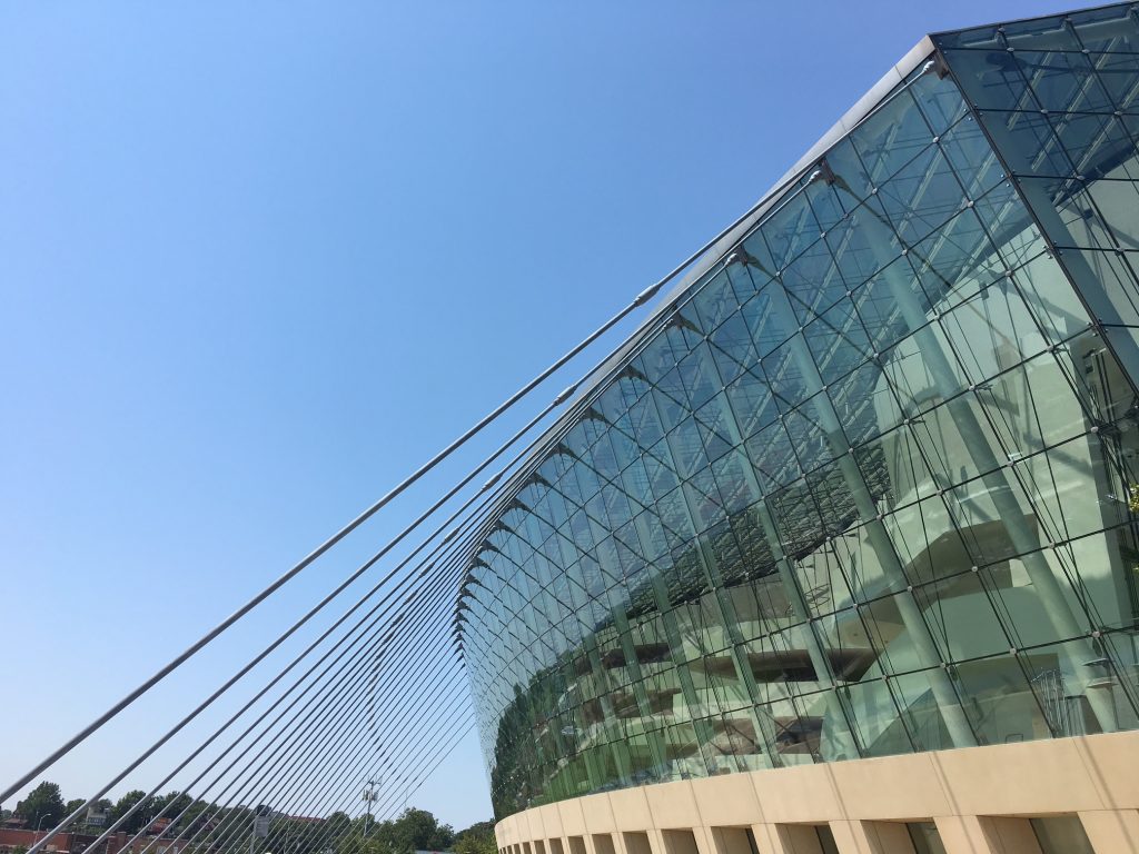 Kauffman Kansas City blue skies