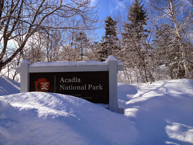Snow in Acadia National Park, a fun part of the all fifty states club part 2 journey