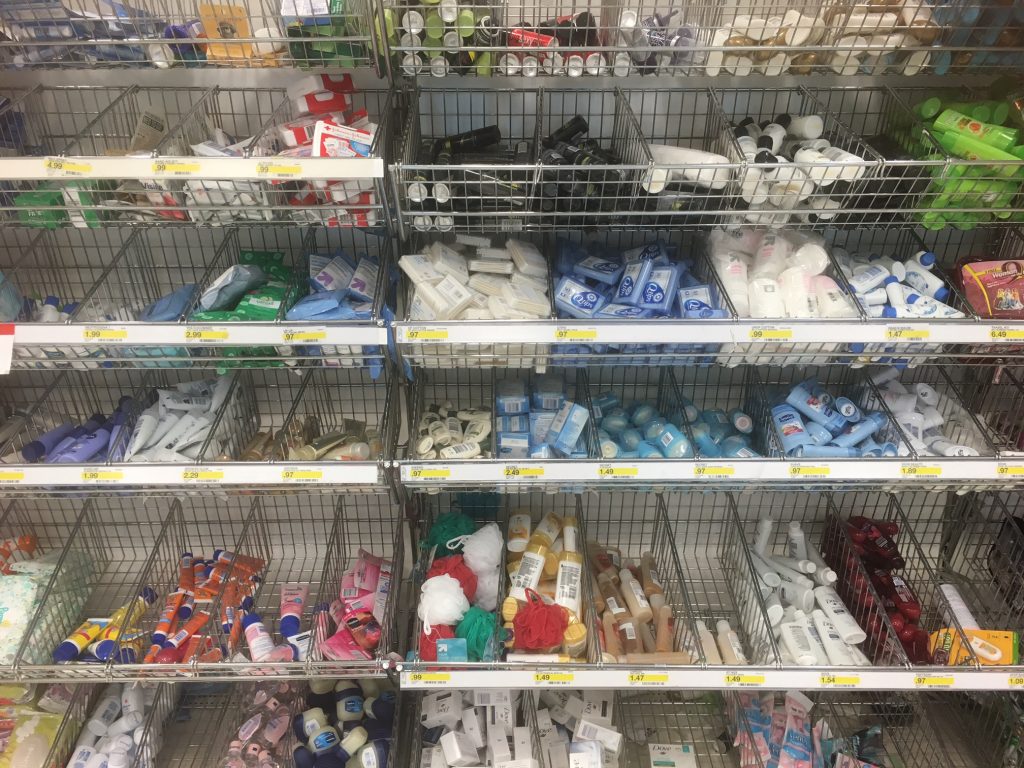 travel-size toiletries in Target