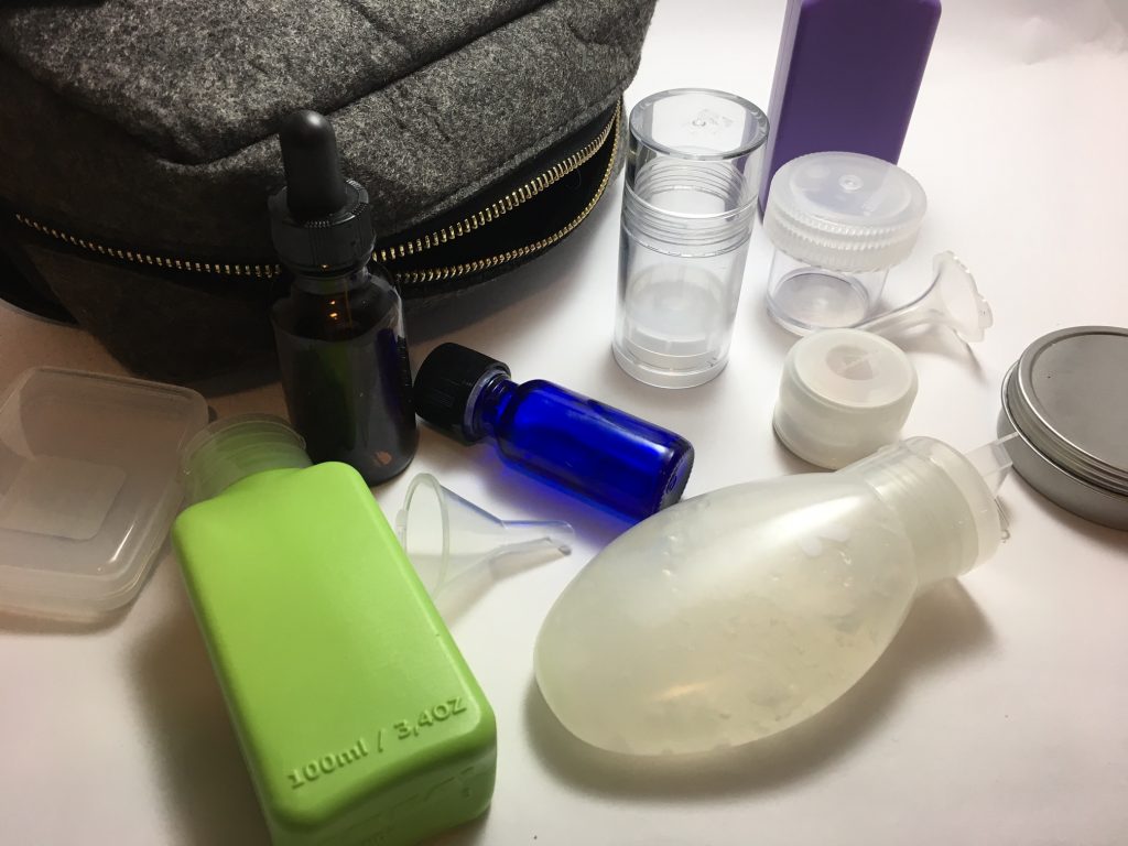 Reusable travel containers and bottles