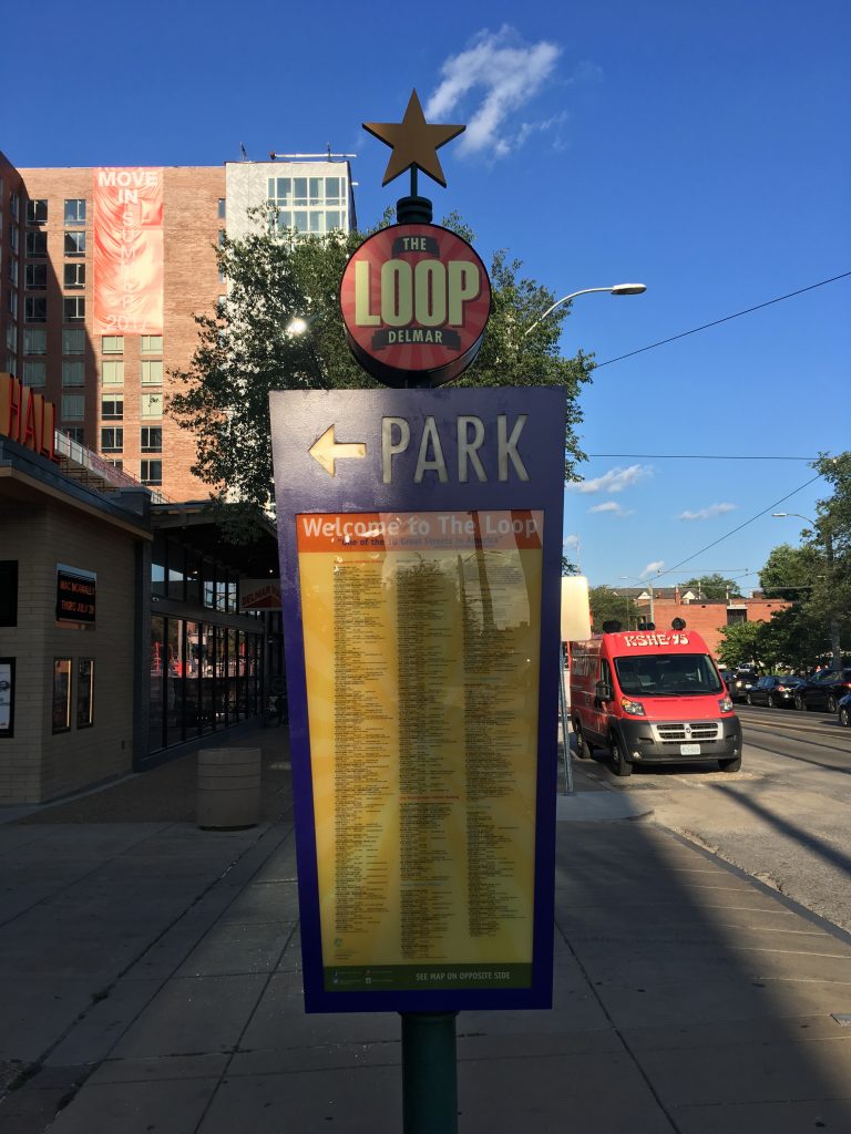 Sign for the Loop in St. Louis