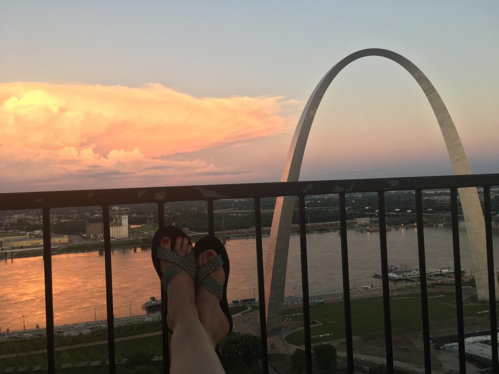 Sunset on the St. Louis Arch