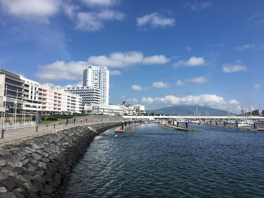 Blue skies, Ponta Delgada, São Miguel Island, Azores