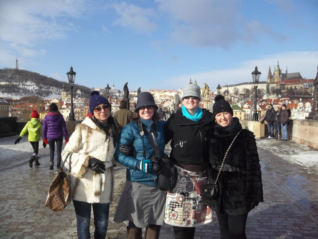 Dressed for cold in Europe