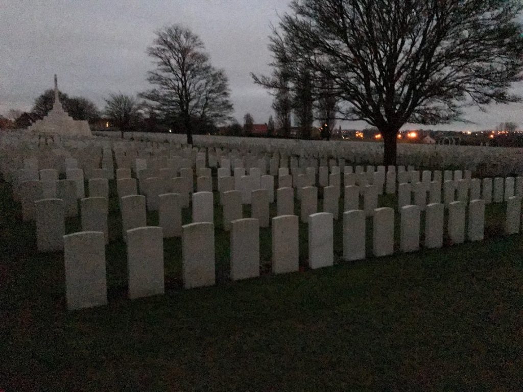 Cemetery, Ypres, Belgium, dust, not-so-fun travel