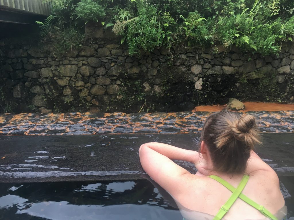 Hot springing in the Azores