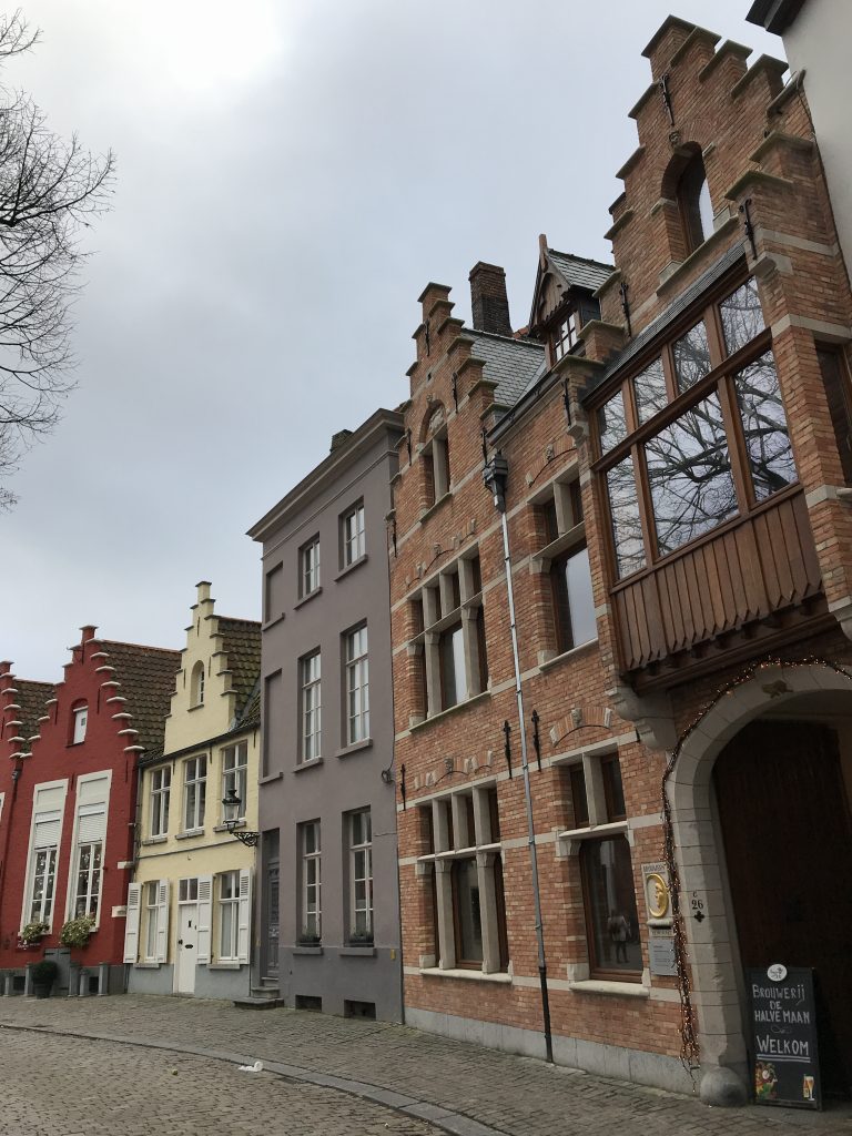 Bruges Belgium row houses