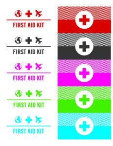 free printable DIY mini travel first aid kit labels avery