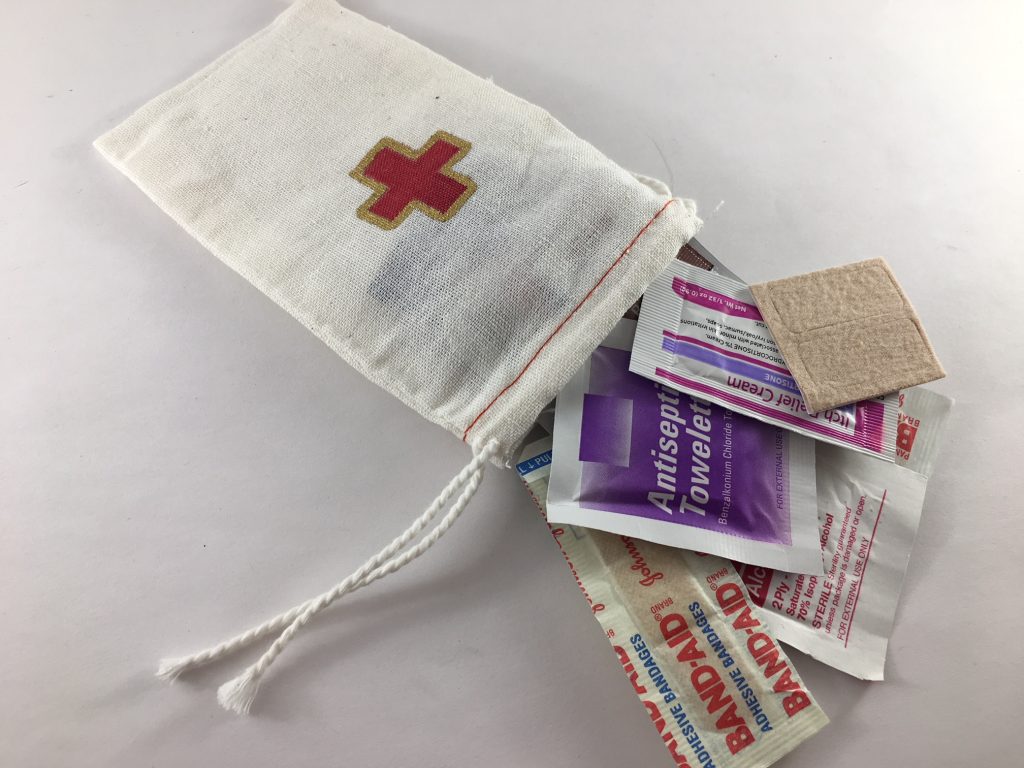 DIY first aid kit cloth bag