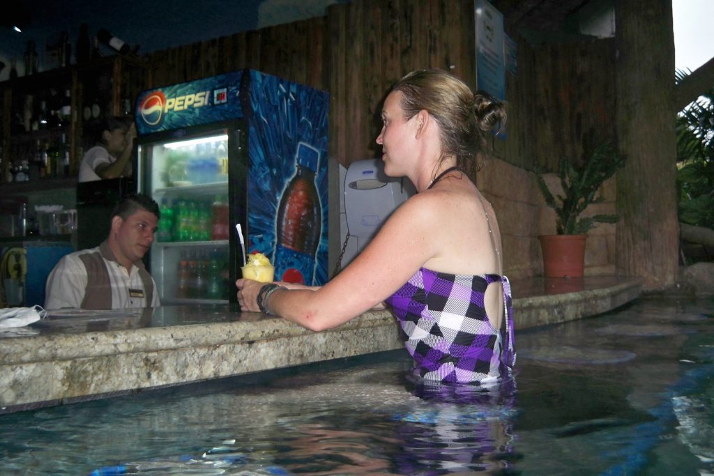 Swim up bar in Costa Rica