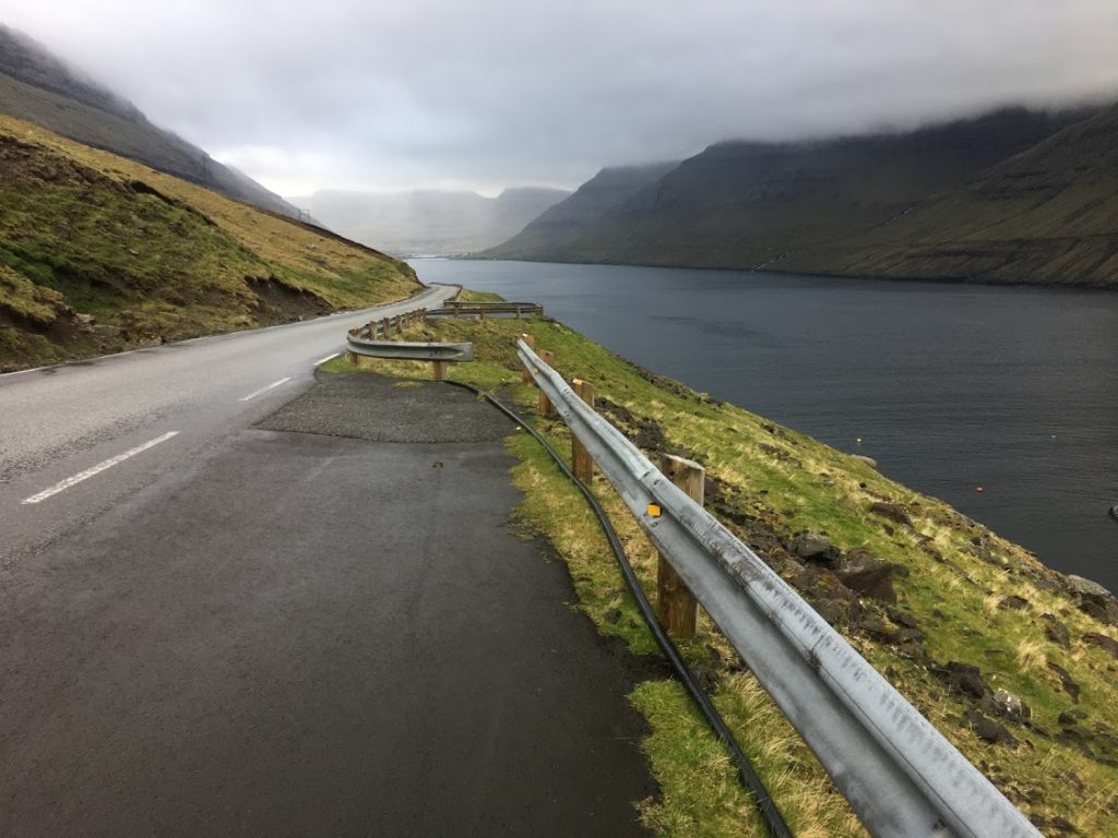 describe the Faroe Islands with clouds