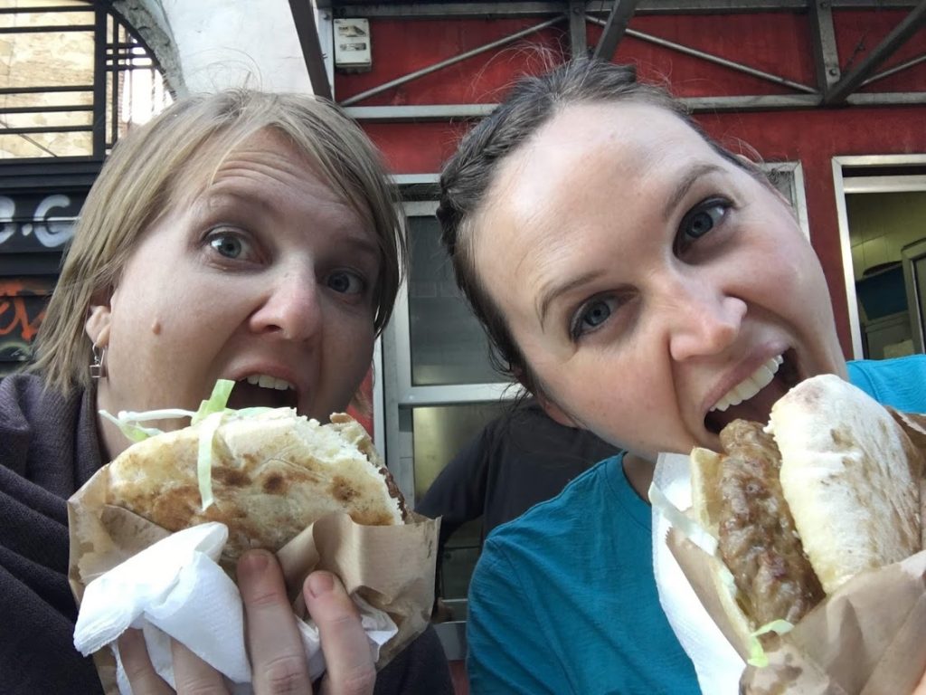 debit, credit or cash travel Serbia hamburgers