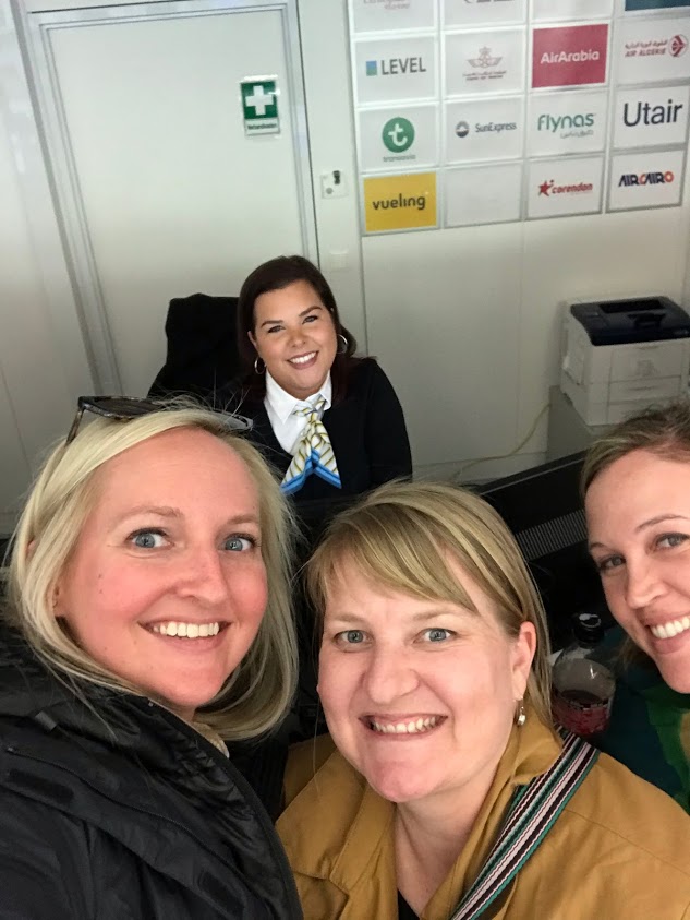 ticket agent in Vienna, Austria helping a trip to Europe cut short by Coronavirus