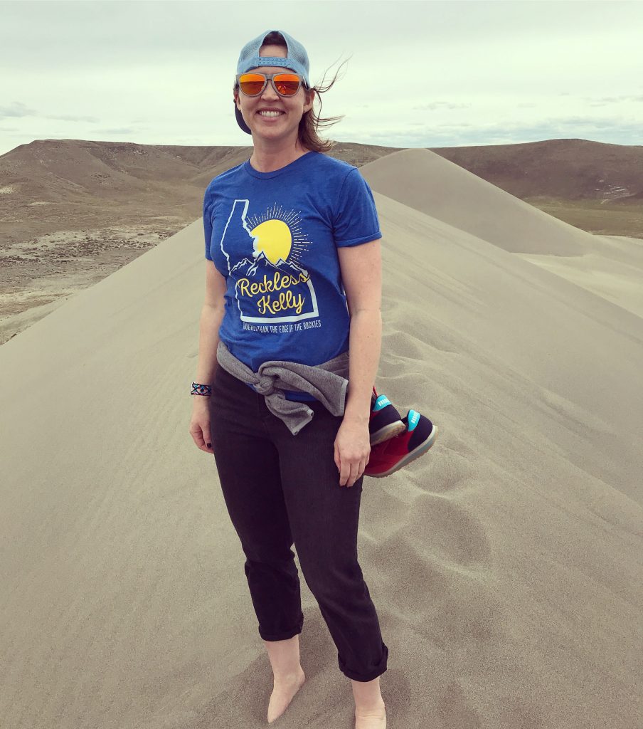 On top of a sand dune at Bruneau Sand Dunes State Park