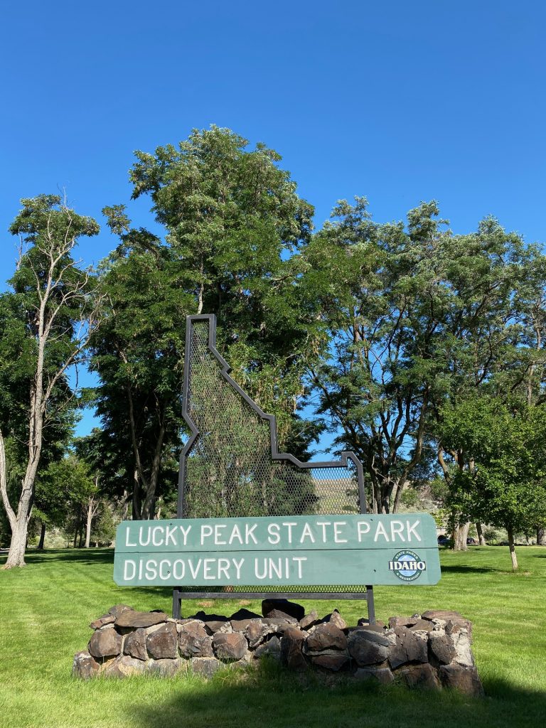 Lucky Peak State Park Discovery sign