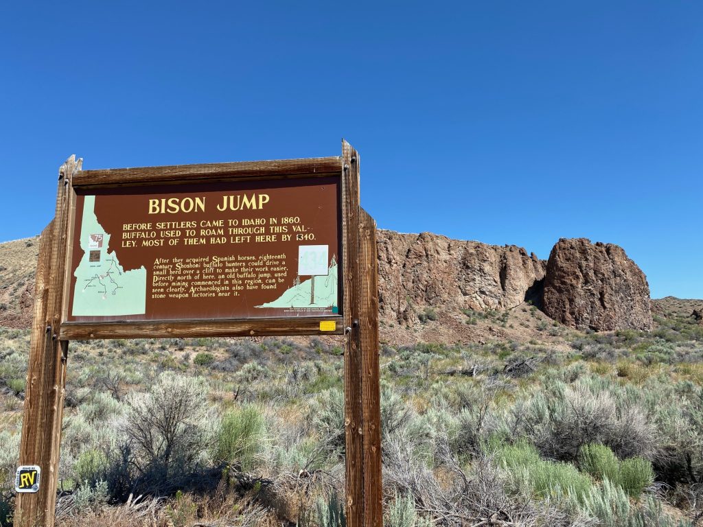 Bison Jump Challis Idaho
