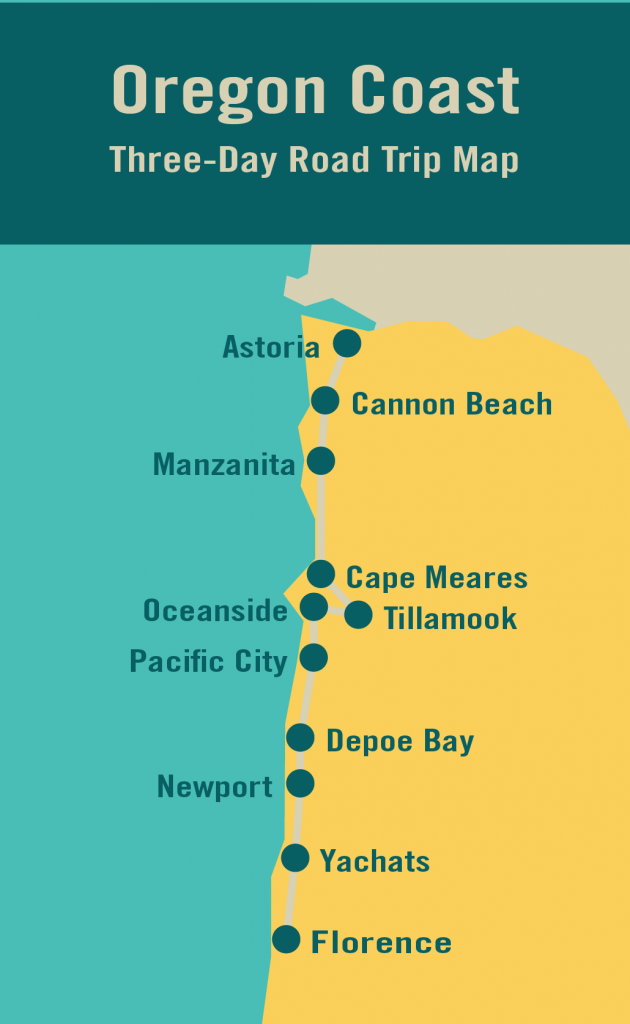 Oregon Coast map