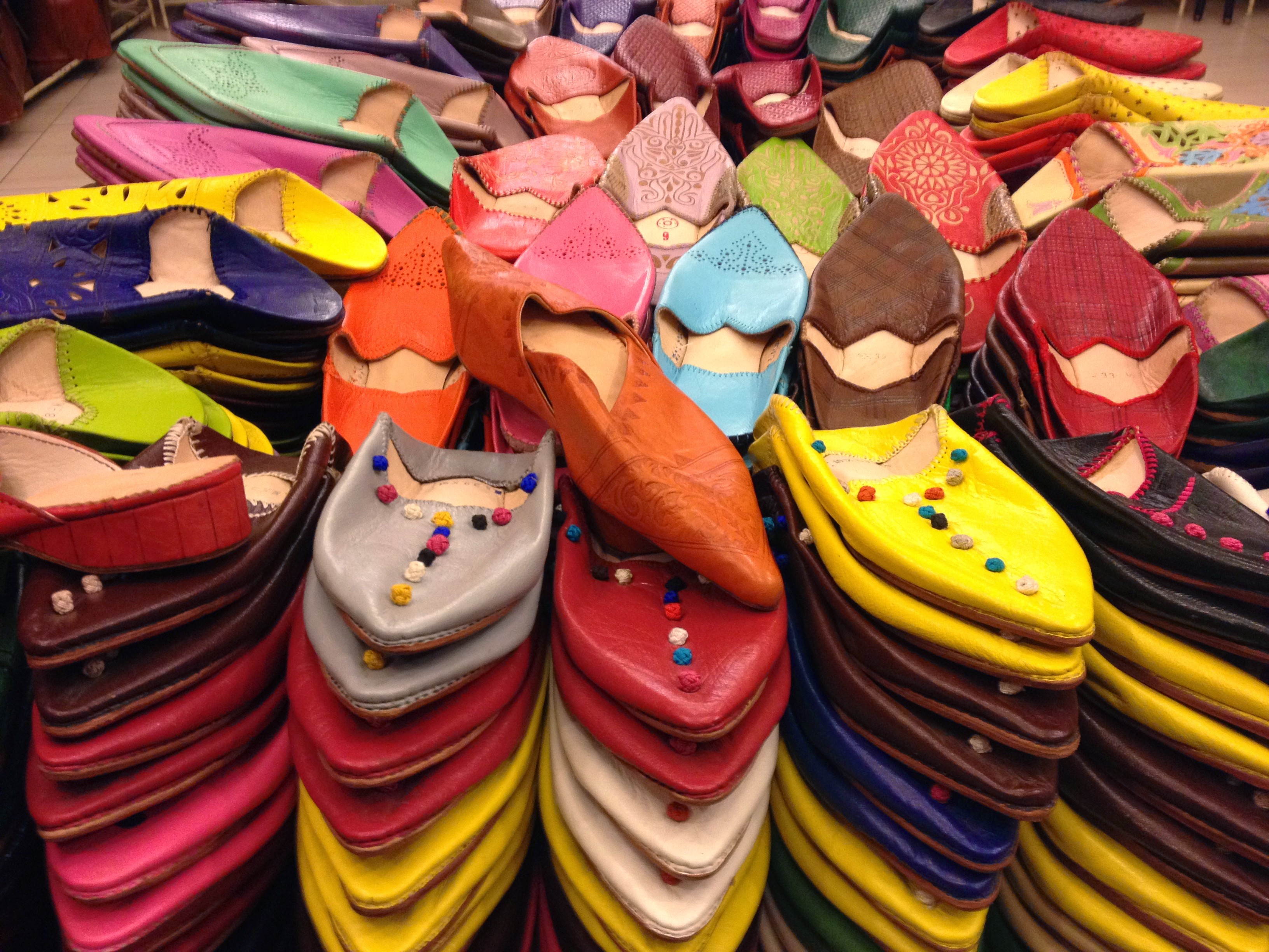 Colorful shoes from Morocco