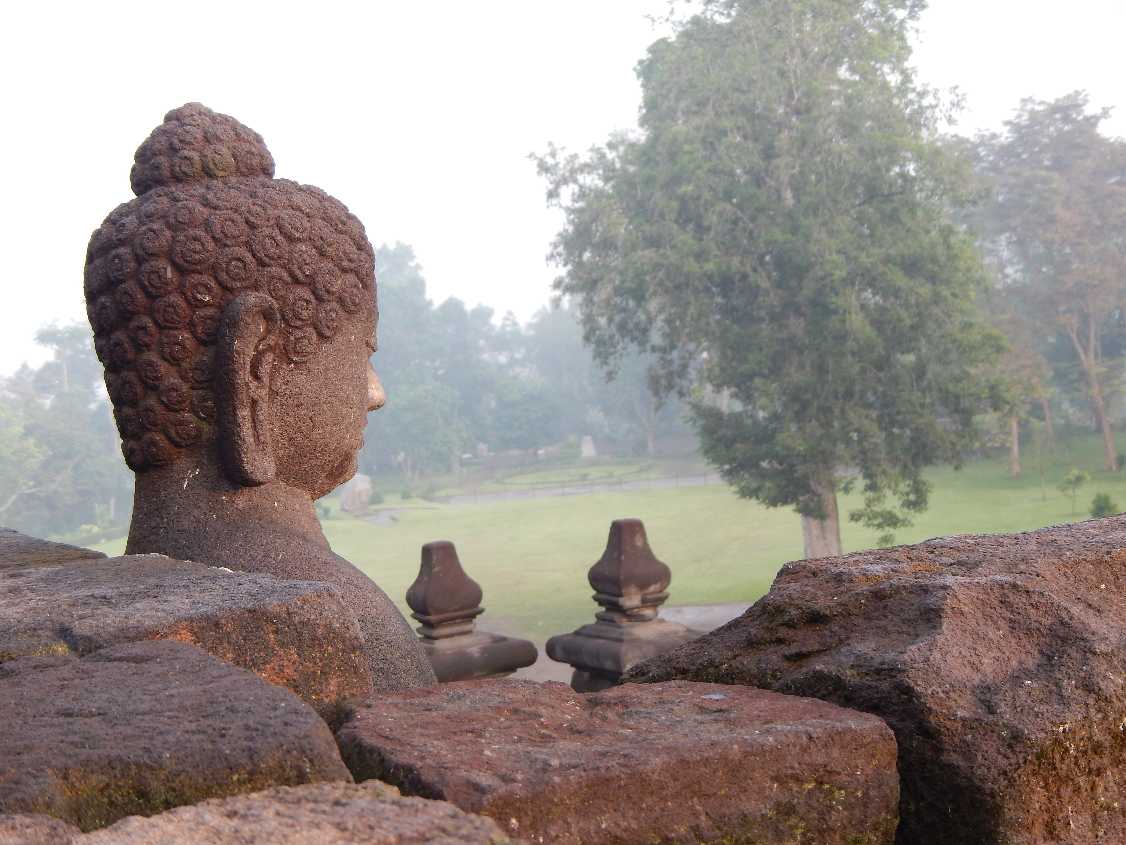 Sunrise at Borobudur.