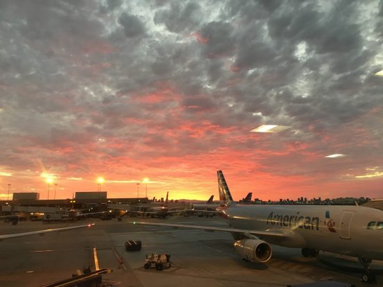 American Airlines planes sunset travel destinations for female travelers