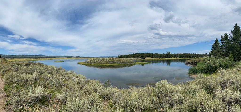 Beautiful views of Harriman State Park of Idaho
