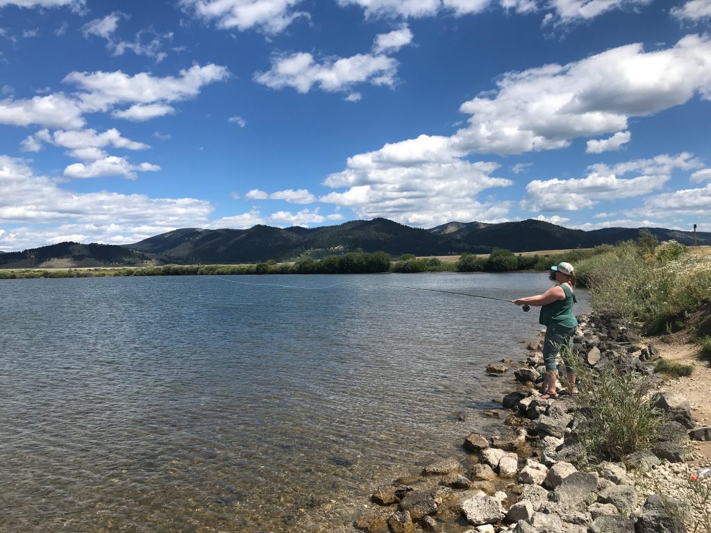Fly fishing at Henrys Lake.