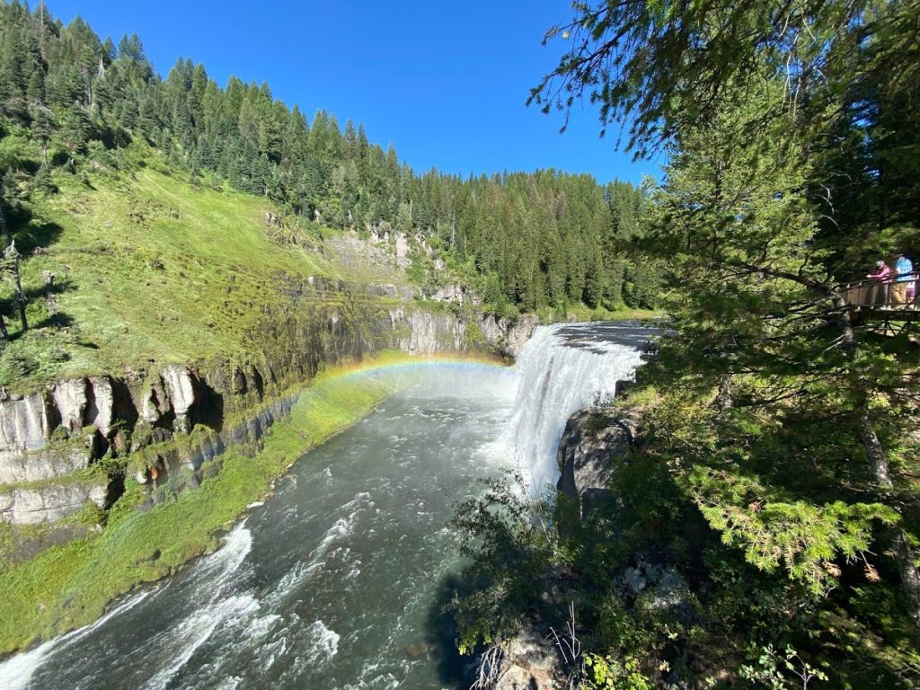 Mesa Falls in Idaho.