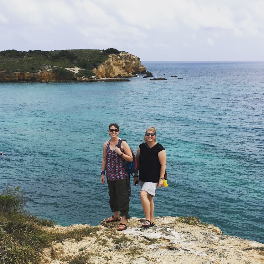 two friends in Puerto Rico