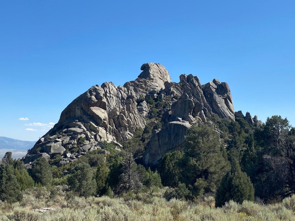 Folded rock formation in Idaho