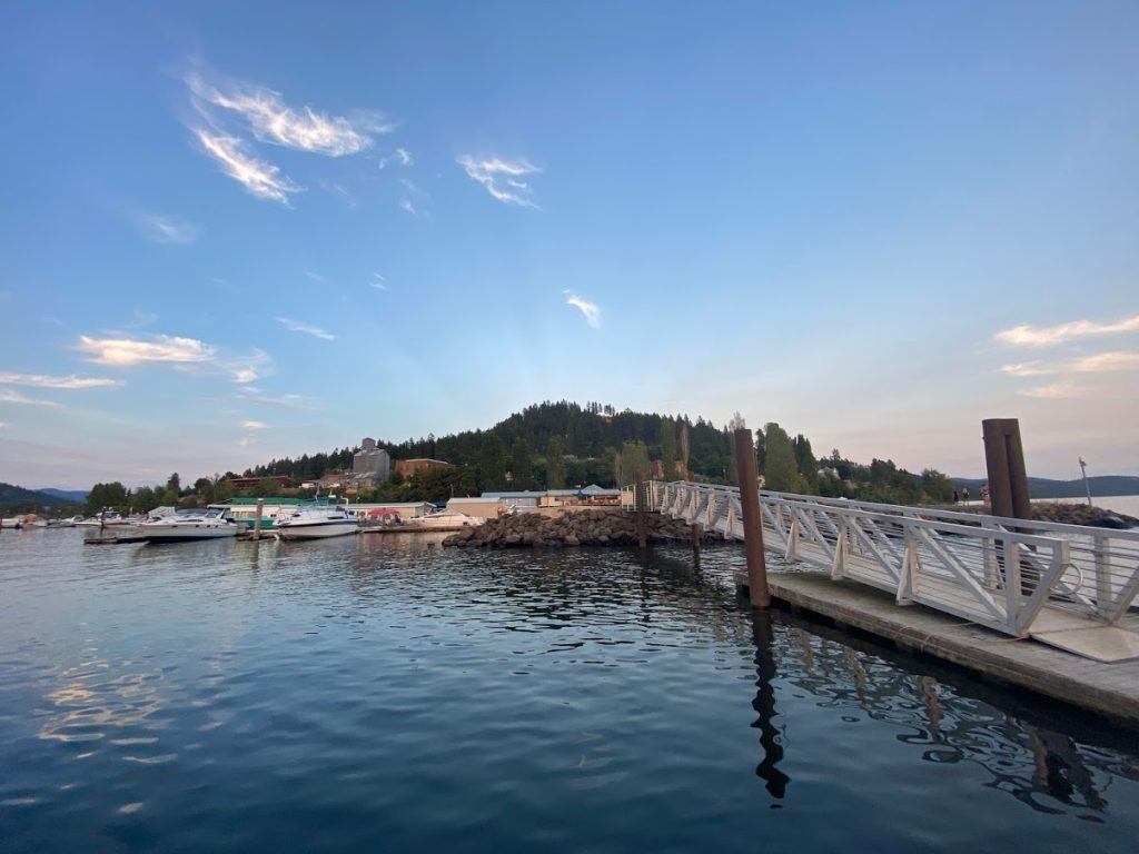 View of Harrison, Idaho from Lake Coeur d’Alene